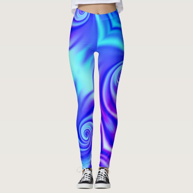 legging azul vórtice (Frente)