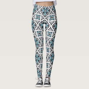 Legging Azulejo azul português