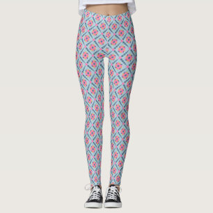 Legging Azulejo decorativo colorido