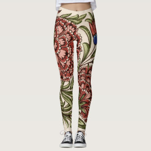 Legging Azulejo Flor de Cravo Antigo Rústico Arte De Morga