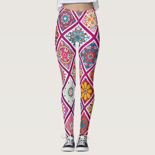Legging Azulejos da Bohemian Mandala em Marrocos