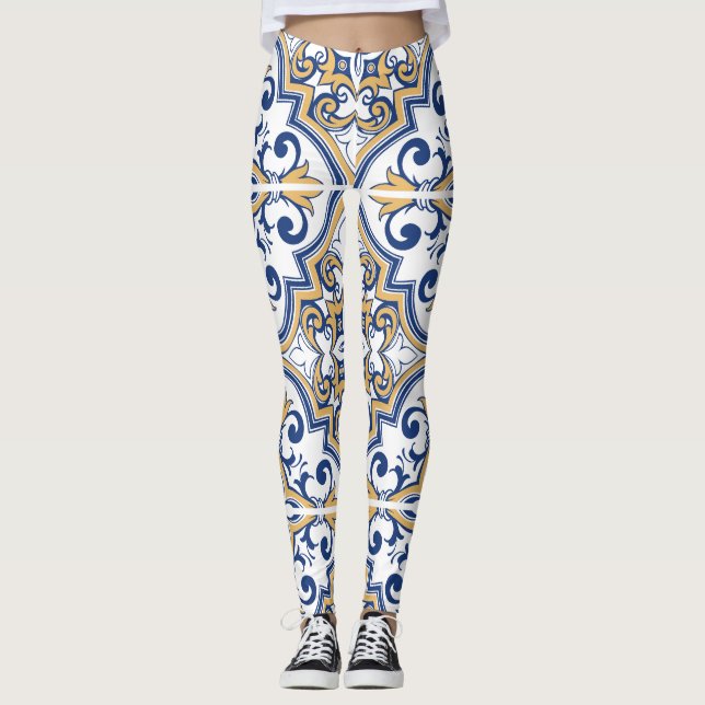 Legging Azulejos em português 1 (Frente)