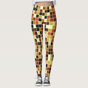Legging Azulejos piscinas, Azulejos Mosaicos Castanhos, Pa