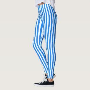 Legging Azure Blue Stripes