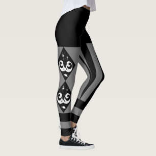 Legging B&W e Cinzas, Oceano e Estrelas Harlequin Design