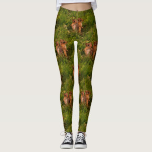 Legging Baby Chipmunks Nature Art Patterno