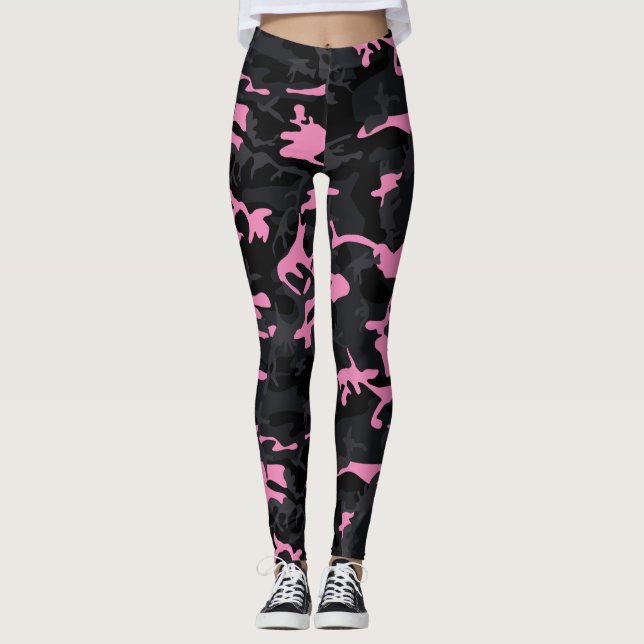 Legging Baby Pink Realça Camo (Frente)