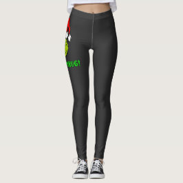 Legging Bah Humbug Scrooge Desenho Animado de Natal Essenc