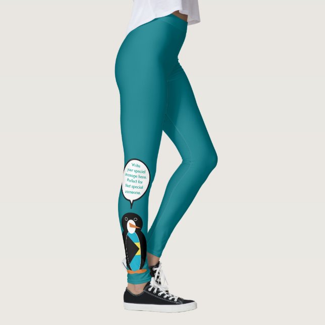 Legging Bahamas Falando Sra. Penguin (Direita)