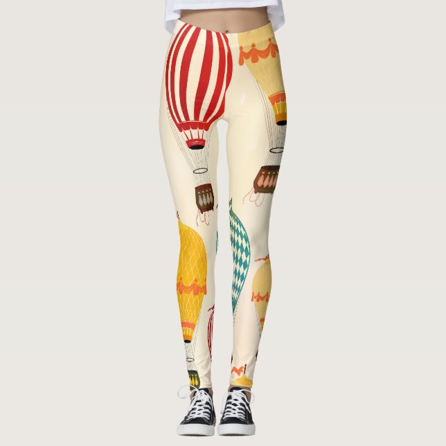 Legging Balão de ar: design de padrão brincalhão. (Frente)