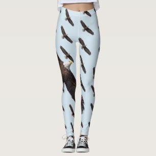 Legging Bald Eagle Em Voo