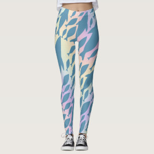 Legging Baleia de tubarão-sombra na galáxia gradiente