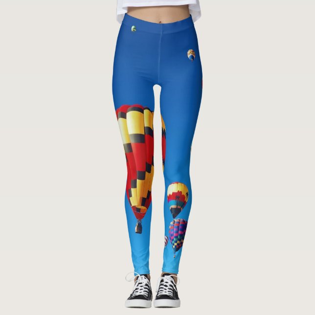 Legging Balões de Ar Quente Céu Azul (Frente)