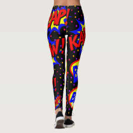 Legging Balões de Fala Personalizados de Quadrinhos Pontos