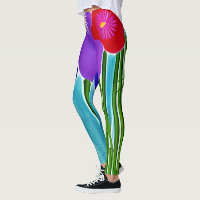 Legging Bambu e Hibisco (Esquerda)