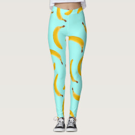 Legging Banana com pernas de fundo azul claro
