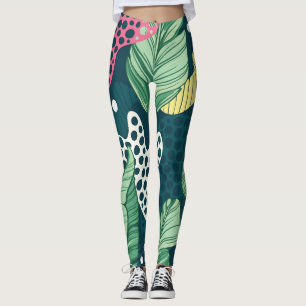 Legging Banana deixa abstrato, cores da moda