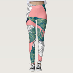 Legging Banana Tree Botanic: Vermelho Brilhante Sem Olhos