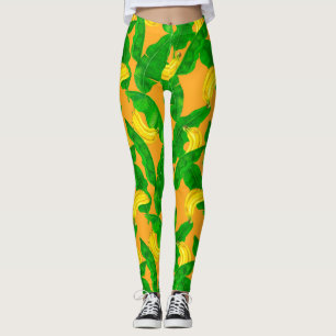 Legging Bananas e folhas design
