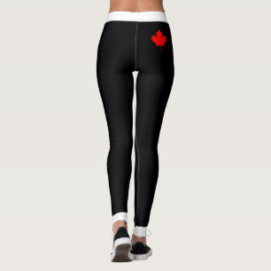 Legging Banda Waistband Espessa com Folha de Mapeamento Ve