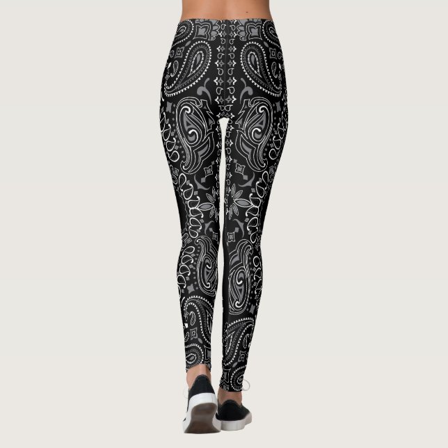 Legging Bandana Boho Preta (Verso)