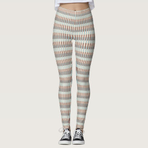 Legging Bandas Azuis Marrons