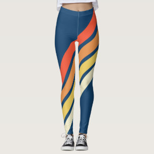 Legging Bandas com faixas retrorreflectoras dos anos 80 e 