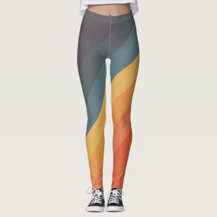 Legging Bandas com faixas retrorreflectoras dos anos 80 e