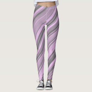 Legging Bandas de Cinzas roxas