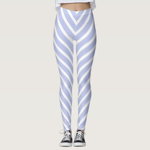 Legging Bandas Diagonais Azuis