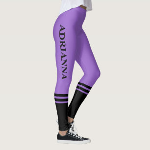 Legging Bandas Horizontais Pretas   Nome   Ametist