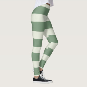 Legging Bandas irregulares - Verde