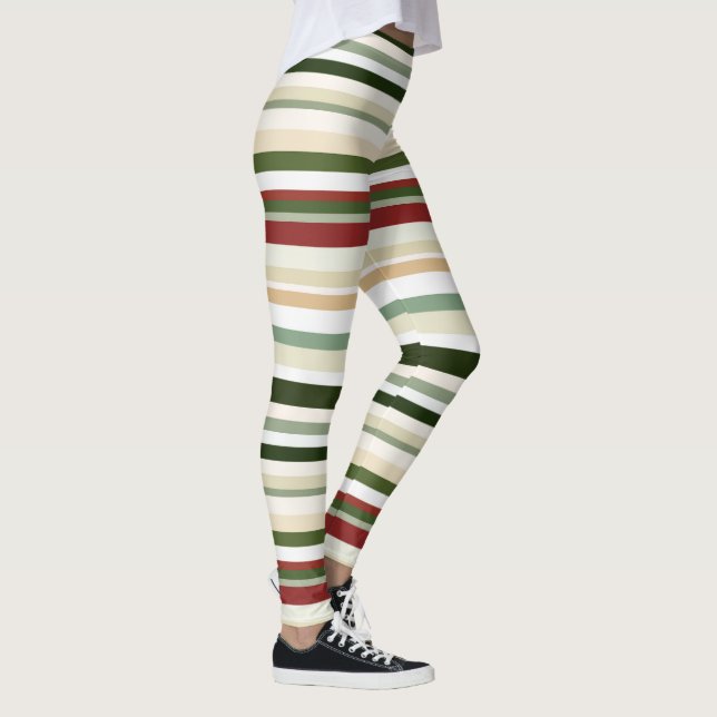 Legging Bandas, verdes e vermelhas (Direita)