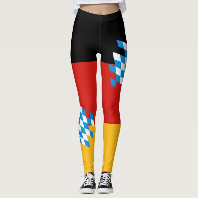 Legging BANDEIRA ALEMÃ DA BAVÁRIA CORES + suas ideias (Frente)