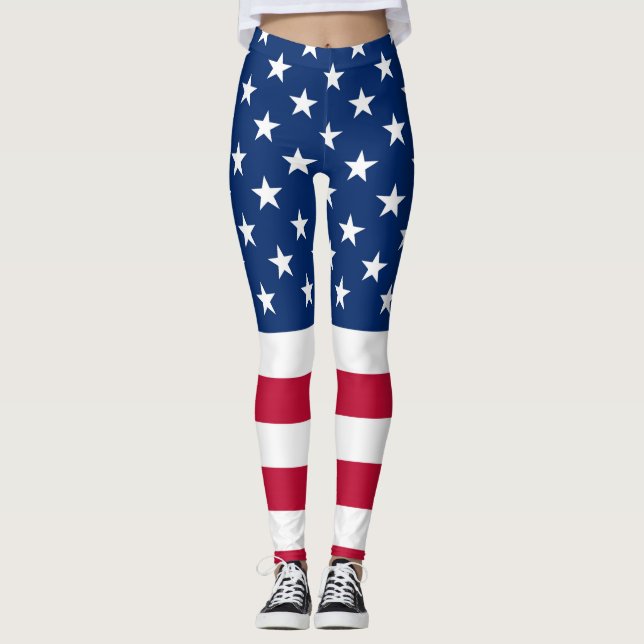 Legging Bandeira América viagem (Frente)