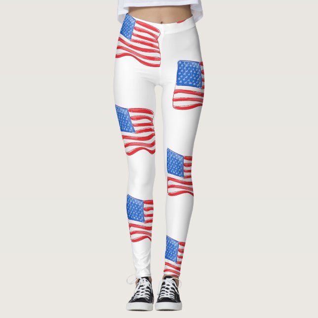 Legging Bandeira Americana (Frente)