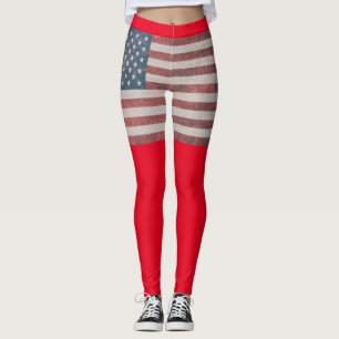 LEGGING BANDEIRA AMERICANA 4º DE JULHO DE JULHO YOGA PREGO