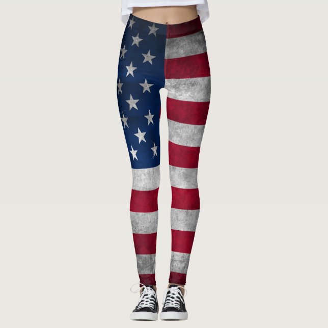 Legging Bandeira Americana Patriótica (Frente)