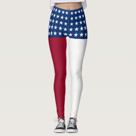 Legging Bandeira Americana Patriótica