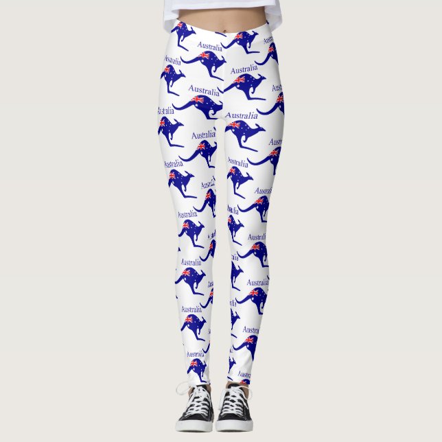 Legging Bandeira Austrália Kangaroo Thunder_Cove (Frente)