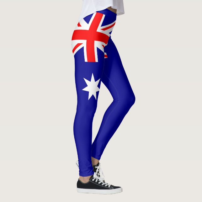Legging Bandeira Australiana Patriótica (Direita)