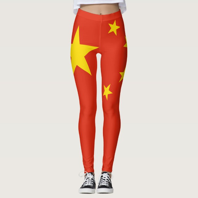 Legging Bandeira Chinesa (China) (Frente)