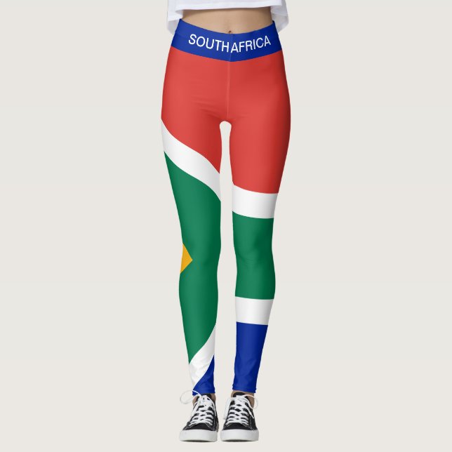 Legging Bandeira da África do Sul (Frente)