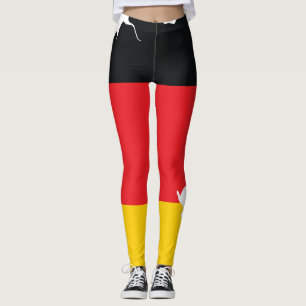 Legging Bandeira da Alemanha no Design de Souvenir de Mapa