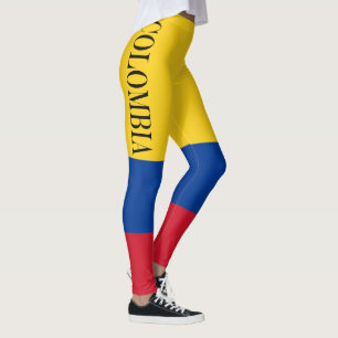 Legging Bandeira da bandera De Colômbia de Colômbia