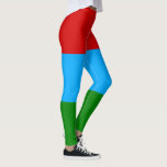 Legging Bandeira da Carélia<br><div class="desc">Bandeira Patriótica da República da Carélia.</div>