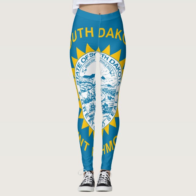 Legging Bandeira da Dakota do Sul (Frente)