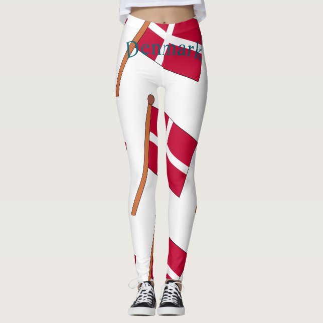 Legging Bandeira da Dinamarca Thunder_Cove (Frente)