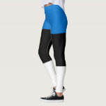 Legging Bandeira da Estônia<br><div class="desc">Este design é constituído pela bandeira nacional da Estônia (oficialmente a República da Estônia), país que se situa na costa oriental do Mar Báltico na Europa Norte. É delimitada a norte pelo Golfo da Finlândia, a partir da Finlândia, a oeste pelo Mar Báltico, a partir da Suecia, a sul pela...</div>