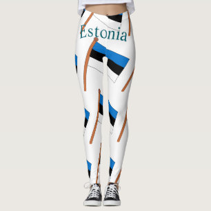 Legging Bandeira da Estônia Thunder_Cove